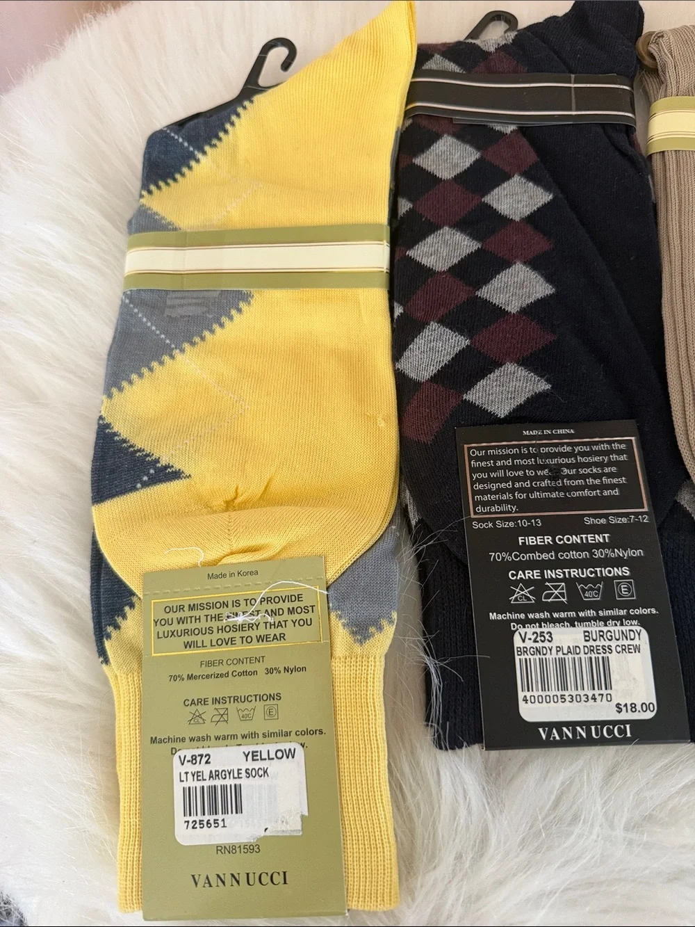 Vannucci Couture dress socks
